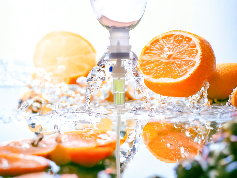Vitamin,C,Set,Iv,Drip,Orange,Fruit,Therapy,Infusion,Treatment